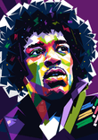 Jimi Hendrix in wpap pop art thumbnail 5