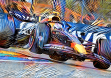 Digital Art Formula 1 Red Bull Honda Sergio Checo Perez thumbnail 5