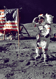 Astronaut on The Moon Canvas thumbnail 5