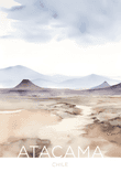 The Atacama Desert - Chile - Watercolor Technique thumbnail 5