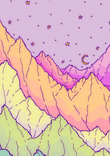 A pastel mountain range thumbnail 5