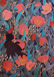 Black cat and tulips thumbnail 5