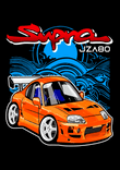 Toyota Supra JZA80 CARtoon / CARicature thumbnail 5