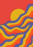 Red rainbow waves thumbnail 5