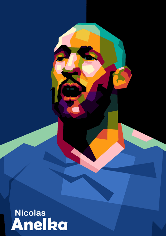 Nicolas Anelka in wpap pop art preview