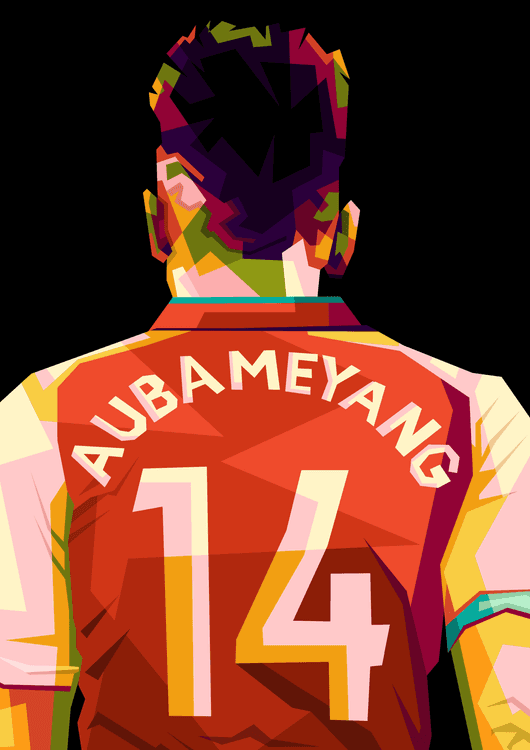 Emerick Aubameyang in amazing pop art preview