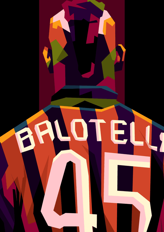 Mario Balloteli in amazing pop art preview