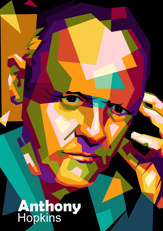 Anthony Hopkins in wpap pop art preview