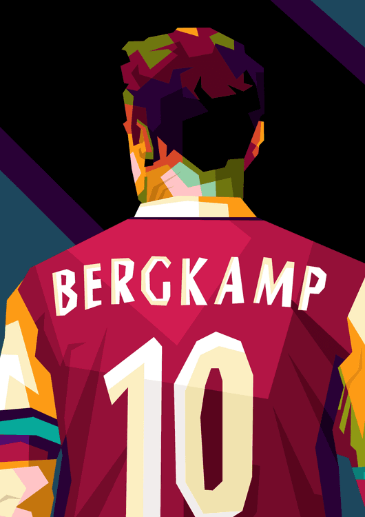 Dennis Bergkamp in Pop art fantastic preview