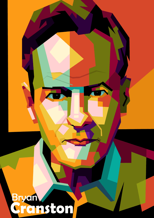 Bryan Cranston in wpap pop art preview
