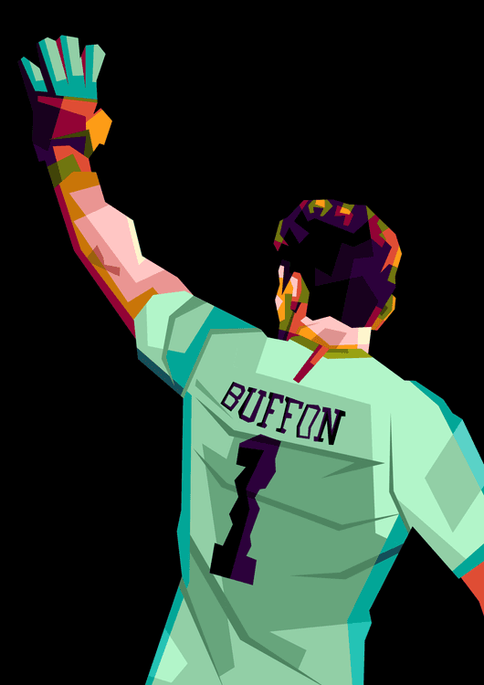 Gianluigi Buffon in wpap pop art preview