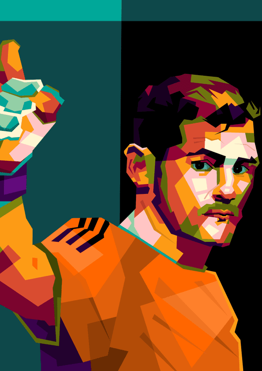 Iker casillas in wpap pop art preview