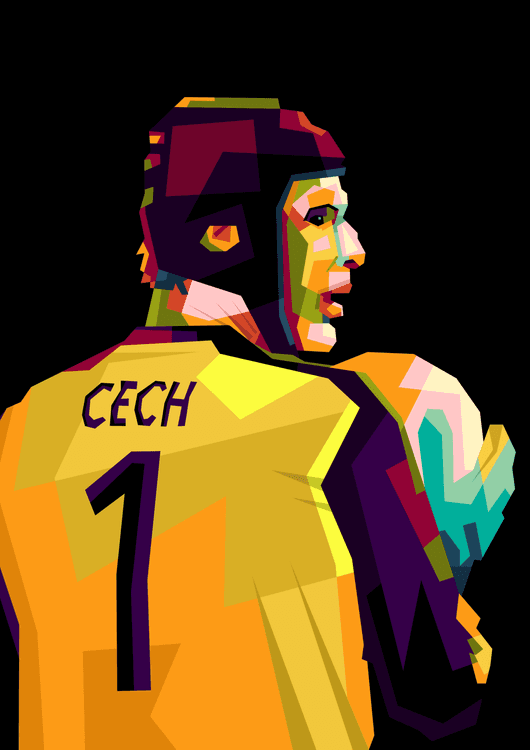 Petr Cech in wpap pop art preview