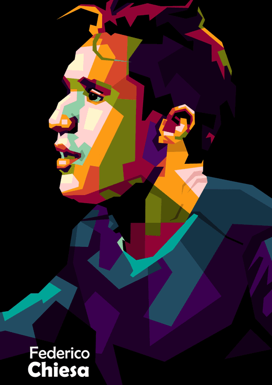 Federico Chiesa in wpap pop art preview