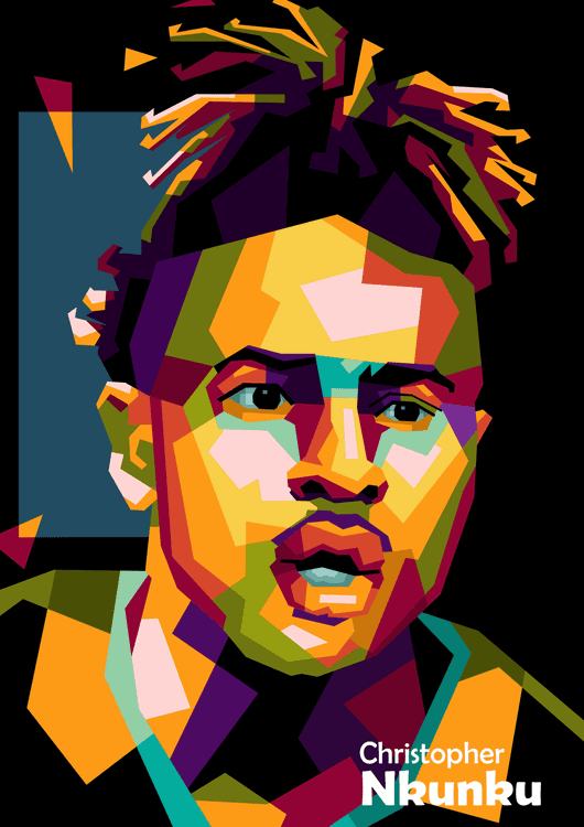 Christoper Nkunku in wpap pop art preview