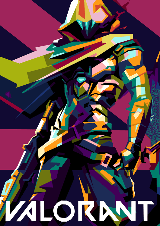 Valorant in wpap pop art preview