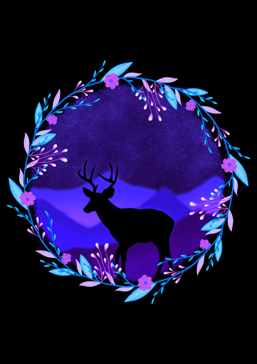 Deer dream landscape preview