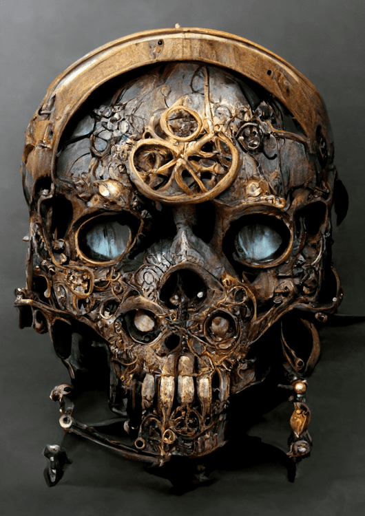 Steampunk skull preview
