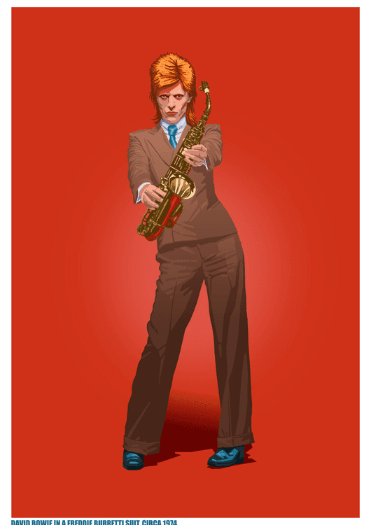 Bowie in a suit preview