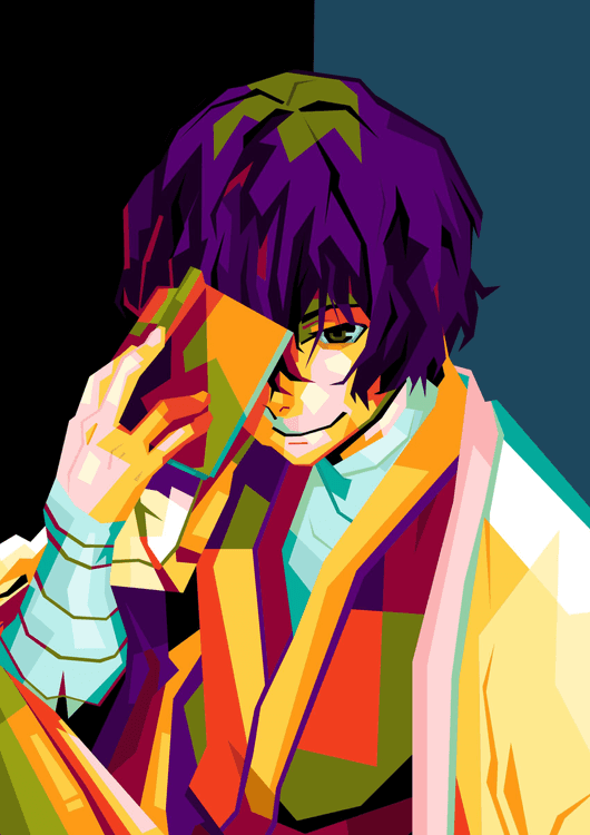 Anime Osamu Dazai in Pop art preview