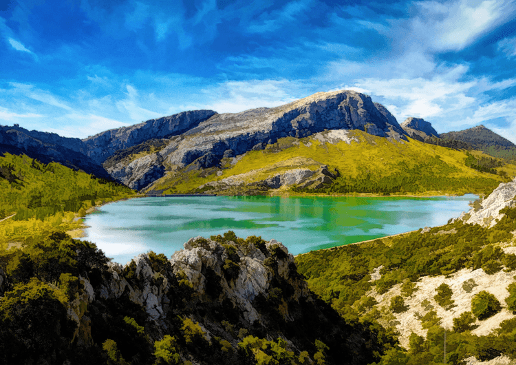 Reservoir in spring preview