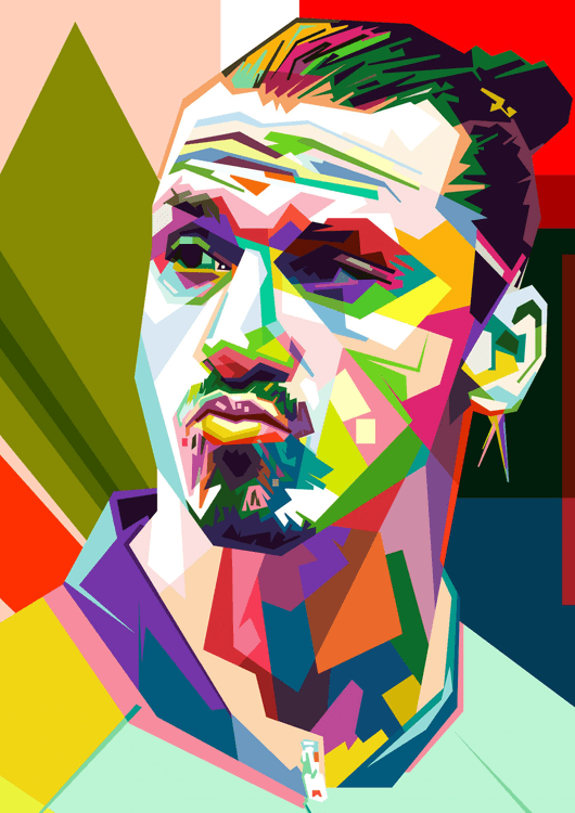 Zlatan Ibrahimović in wpap pop art preview
