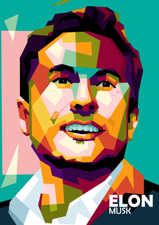 Elon Musk in trending pop art preview