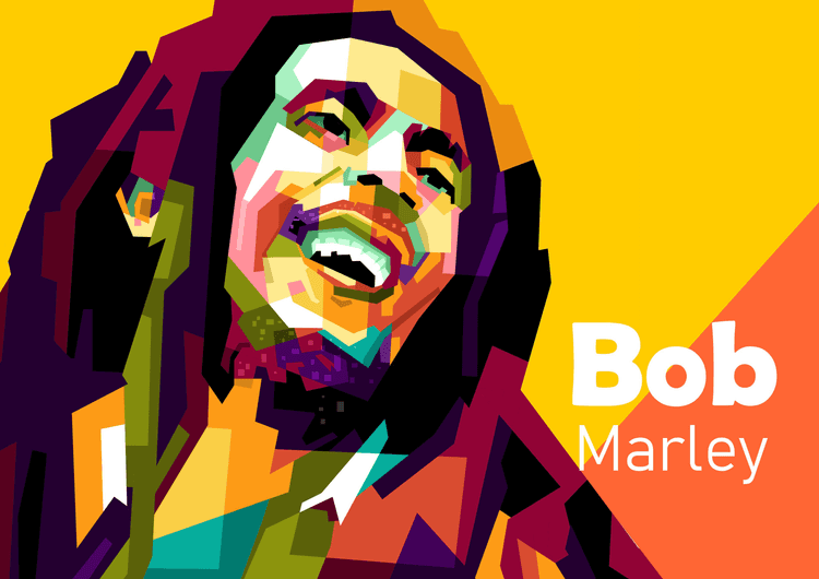 Icon Music reagge in wpap pop art preview