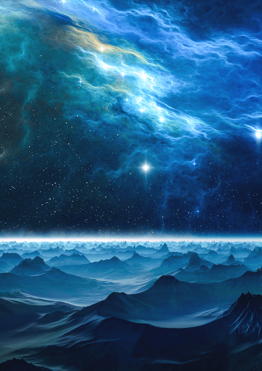 Blue Space Landscape preview