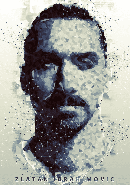 Zlatan Ibrahimovic Abstract preview