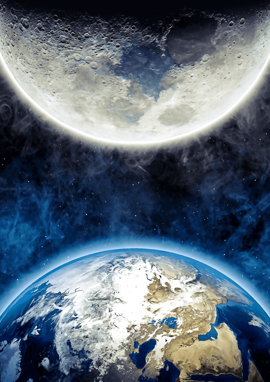 Earth and Moon preview