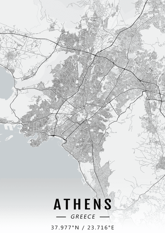 Athens map preview