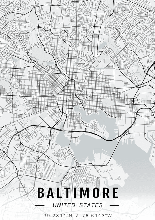Baltimore map preview
