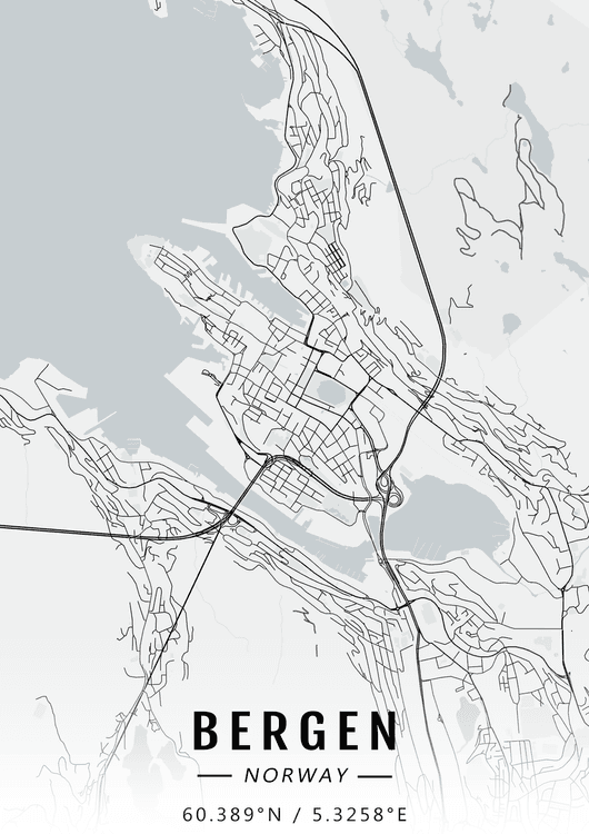 Bergen map preview