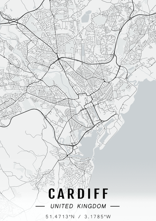 Cardiff map preview