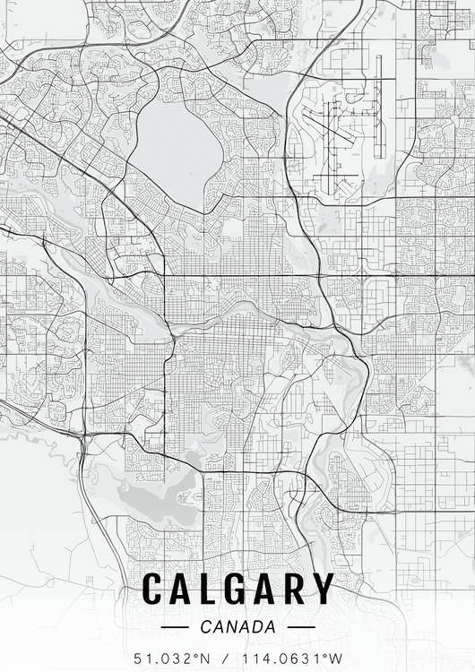 Calgary map preview