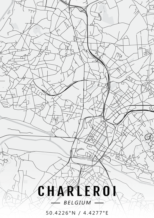 Charleroi map preview