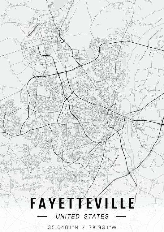 Fayetteville map preview
