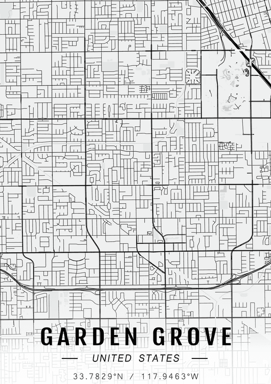 Garden Grove map preview