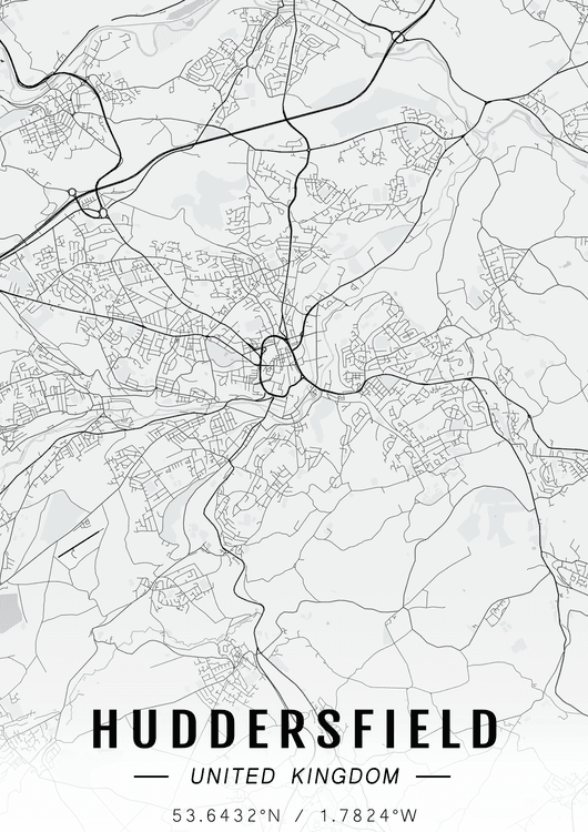 Huddersfield map preview