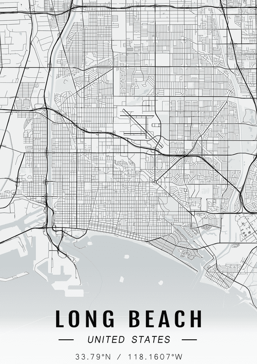 Long Beach map preview