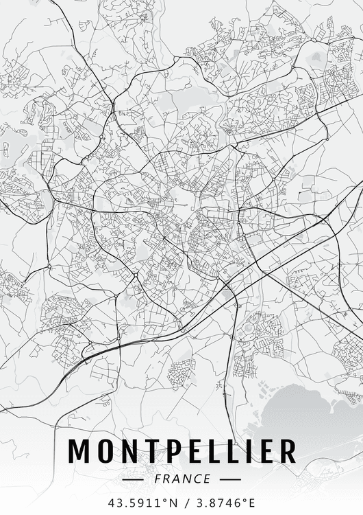 Montpellier map preview