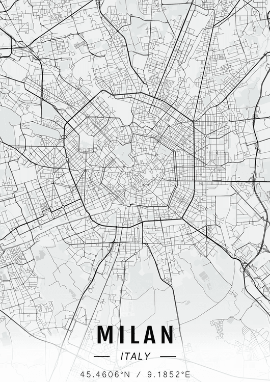 Milan map preview