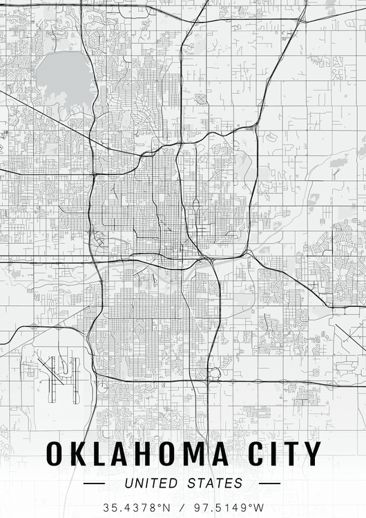 Oklahoma City map preview
