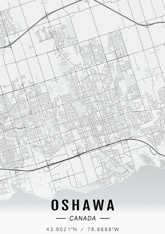 Oshawa map preview