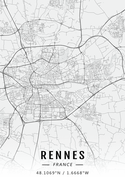 Rennes map preview