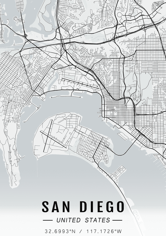 San Diego map preview