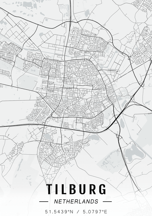 Tilburg map preview