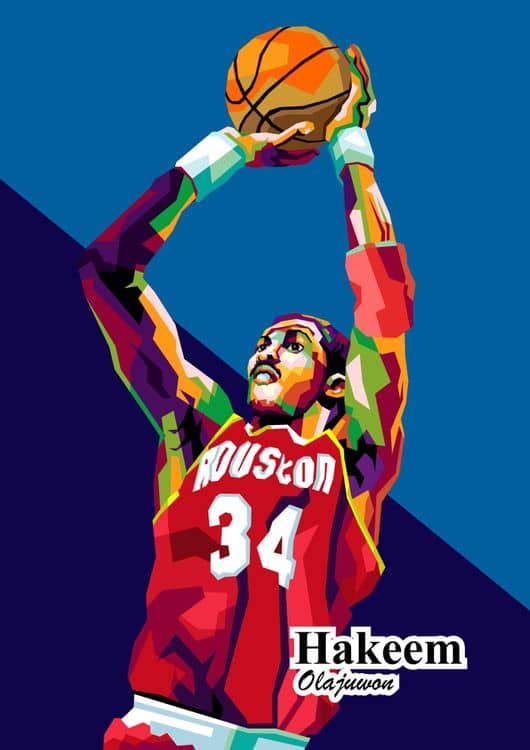 Hakeem Olajuwon in best basketball players preview