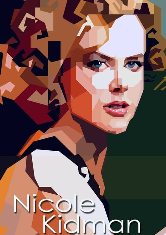 Nicole Kidman Hollywood Actress Retro Style preview